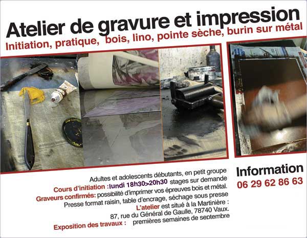 atelier de gravure